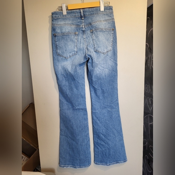 Anthropologie Pilcro Blue Denim Jeans, Button Fly,  Size 27 - Picture 4 of 8